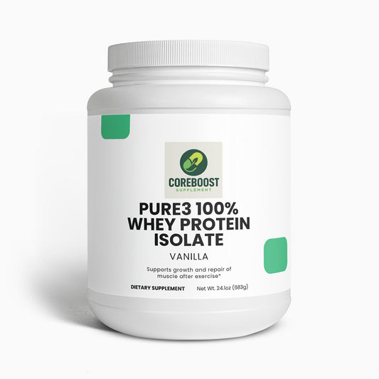 Pure3 100% Whey Protein Isolate (Vanilla)