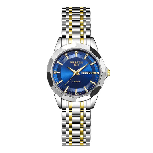 Men's Stainless Steel Quartz Watch with Belt