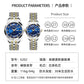 Men's Stainless Steel Quartz Watch with Belt