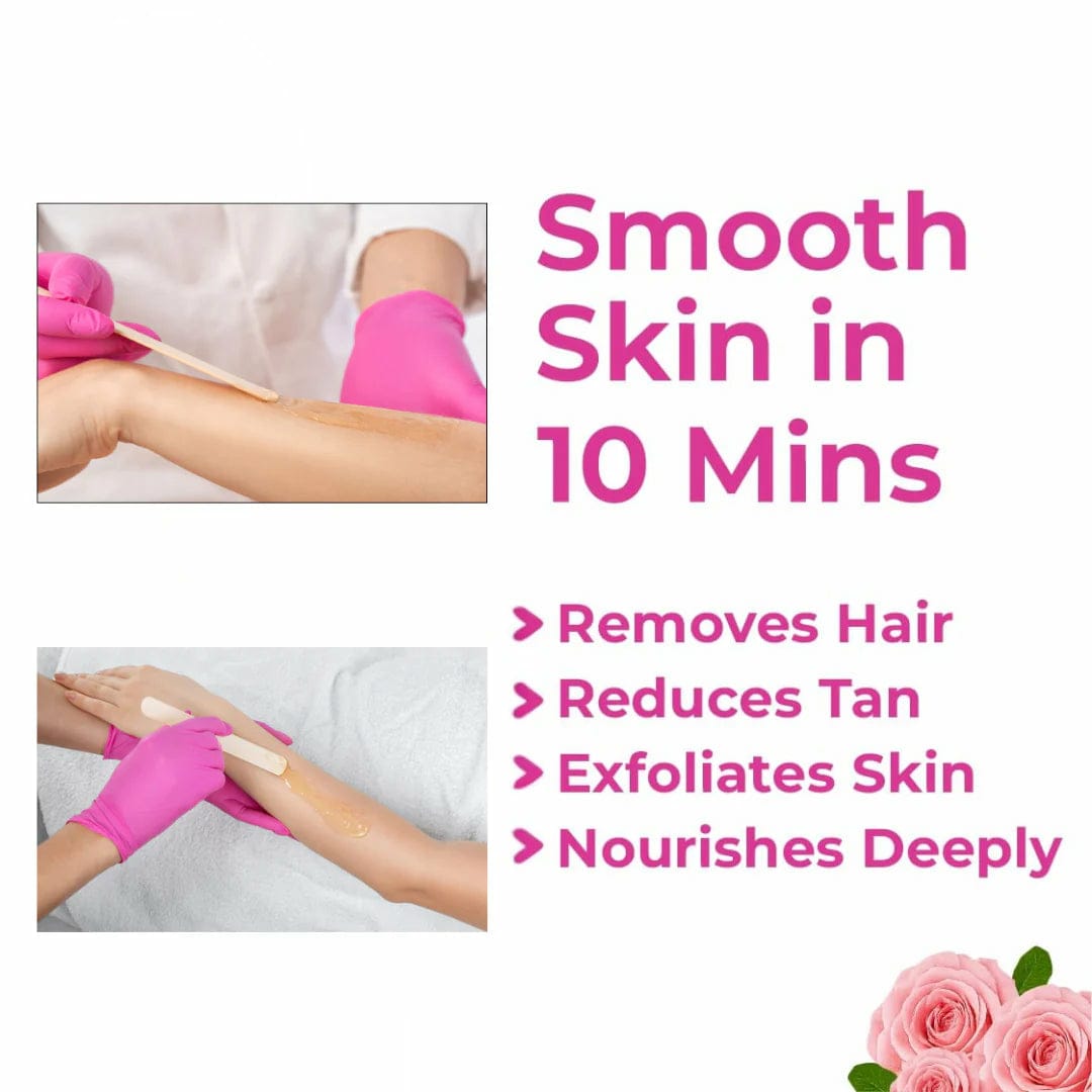 Meeoow Club 10-Minute Painless Body Wax Orange Hair Removal Powder for Women