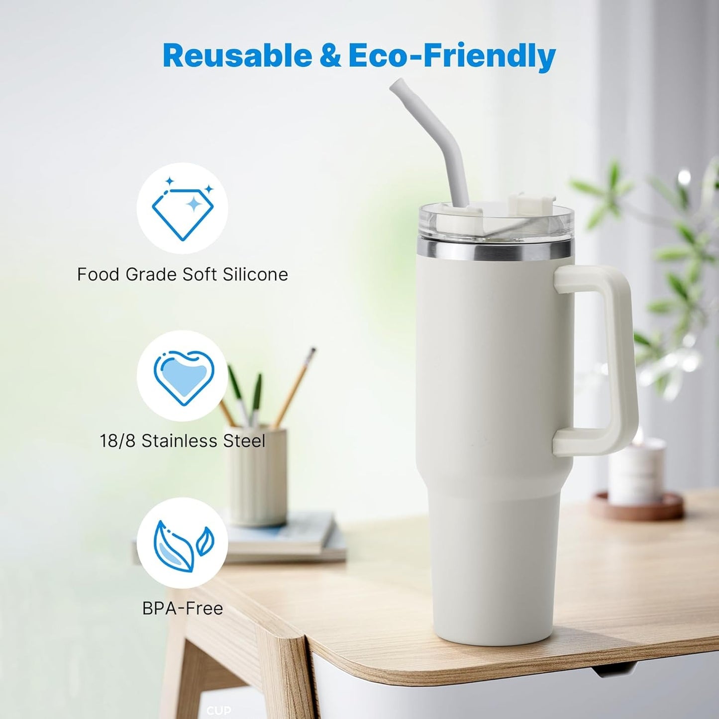 Premium Stainless Steel Reusable Drinking Straw | Rust Resistant | Eco-Friendly | Random Color