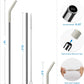 Premium Stainless Steel Reusable Drinking Straw | Rust Resistant | Eco-Friendly | Random Color