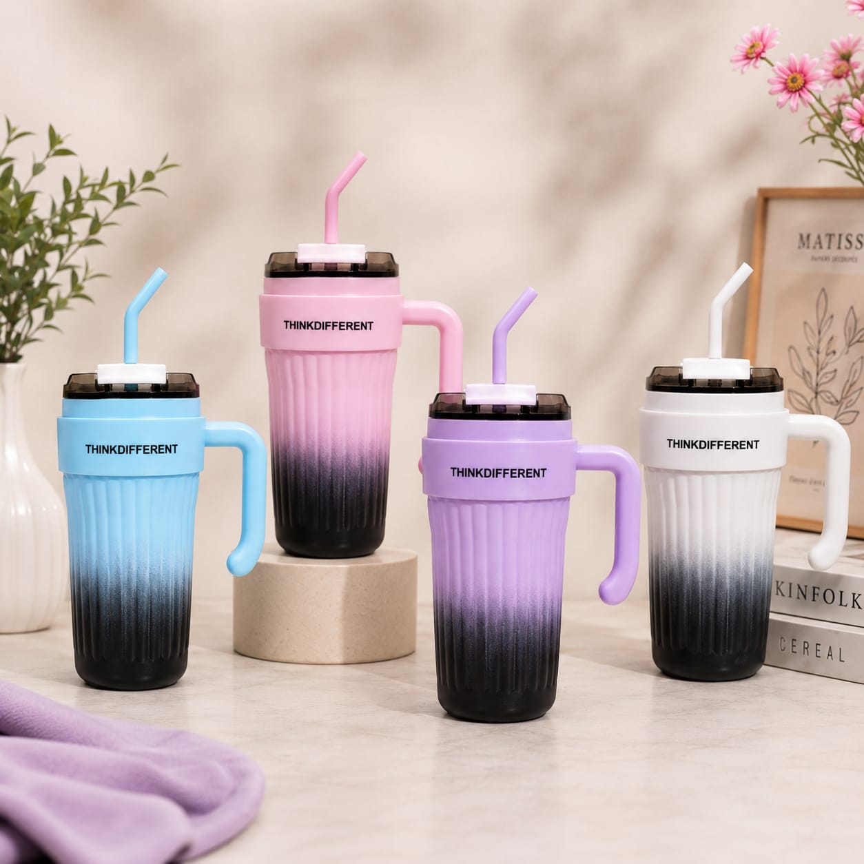 780ml Premium Stainless Steel Tumbler – Elegant Design Double Wall Insulated Leakproof Travel Mug for Hot and Cold Drinks | Random Color