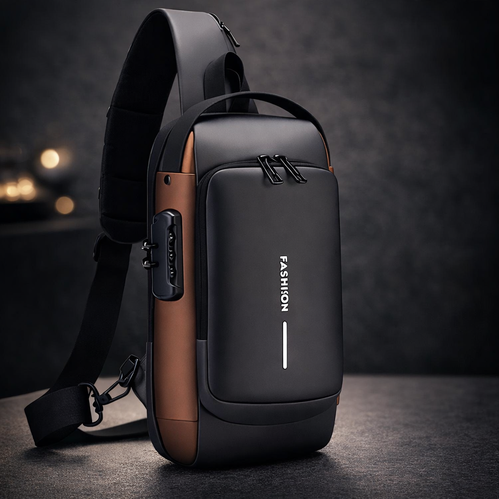 Premium Anti-Theft Sling Bag with Password Lock | High-Capacity Crossbody Travel Chest Bag Meta Description: Shop the Premium