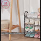 4-Layer Space-Saving Shoe Rack | Portable Dustproof Shoe Organizer With Cover | Closet & Home Shoe Stand | Plastic + Metal Body - Random Colour