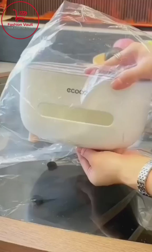 Ecoco Tissue Box With Multifunctional Storage Drawer Creative Desk Organizer For Kitchen Living Room And Office