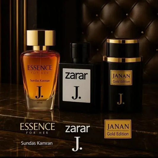 Unisex Perfume Set 3 Pieces J. Alcohol-Free Cedarwood